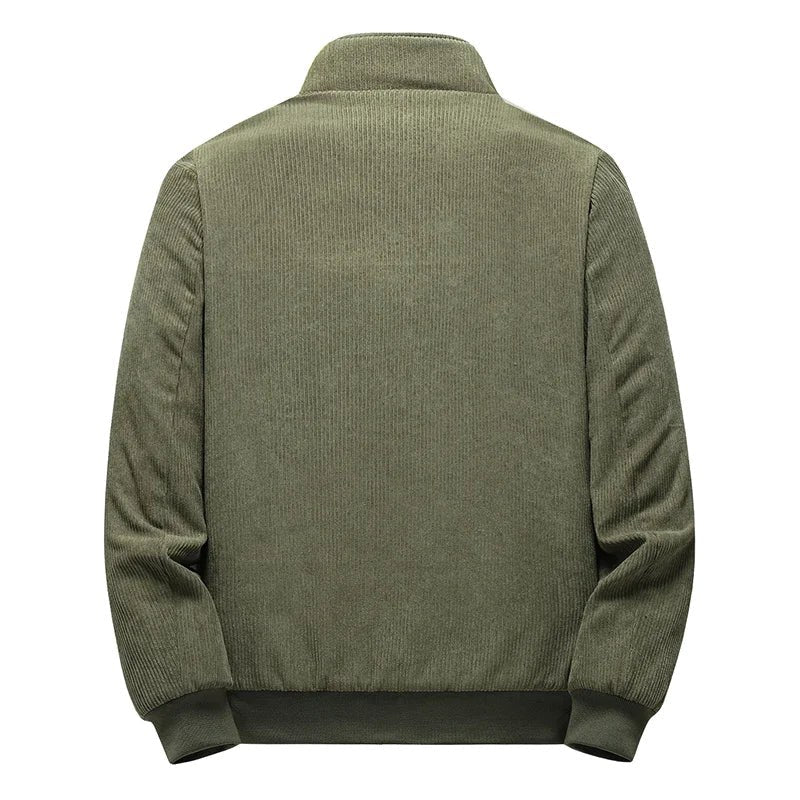 Blake | Męska kurtka, sztruksowa faktura, ciepły model | Rokishi | Khaki