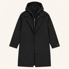 Brody | Męska parka, z kapturem, wodoodporny model | Rokishi | Czarny