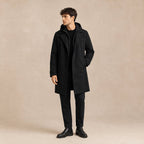 Brody | Męska parka, z kapturem, wodoodporny model | Rokishi | Czarny