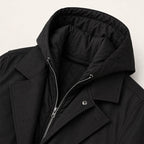 Brody | Męska parka, z kapturem, wodoodporny model | Rokishi | Czarny