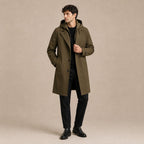 Brody | Męska parka, z kapturem, wodoodporny model | Rokishi | Czarny