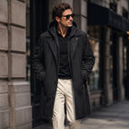 Brody | Męska parka, z kapturem, wodoodporny model | Rokishi | Czarny