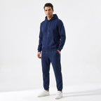 Stefan | Męski zestaw domowy (loungewear) z kapturem, wygodny komplet dwuczęściowy | Rokishi