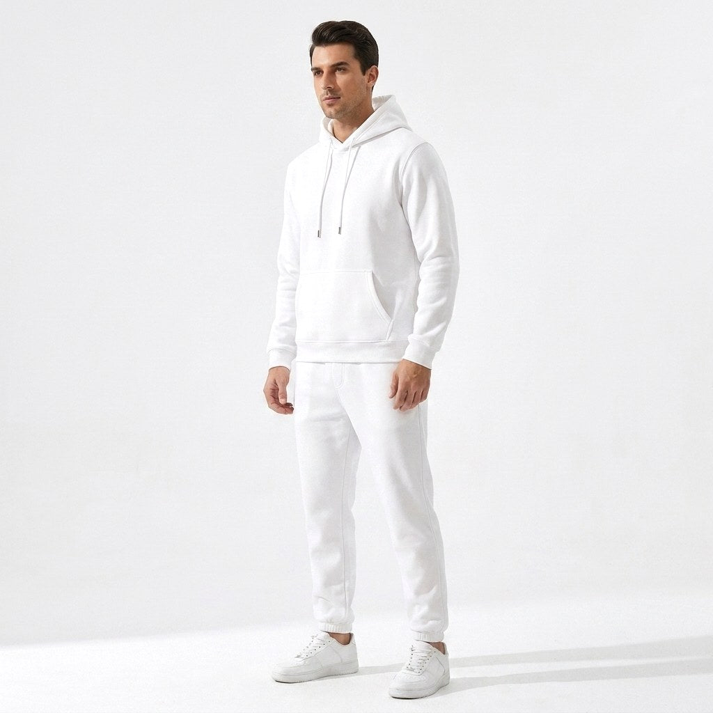 Stefan | Męski zestaw domowy (loungewear) z kapturem, wygodny komplet dwuczęściowy | Rokishi