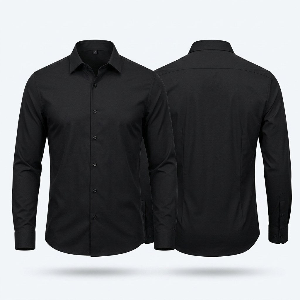 Błażej | Męska koszula typu stretch (krój slim fit), koszula biznesowa odporna na zagniecenia | Rokishi