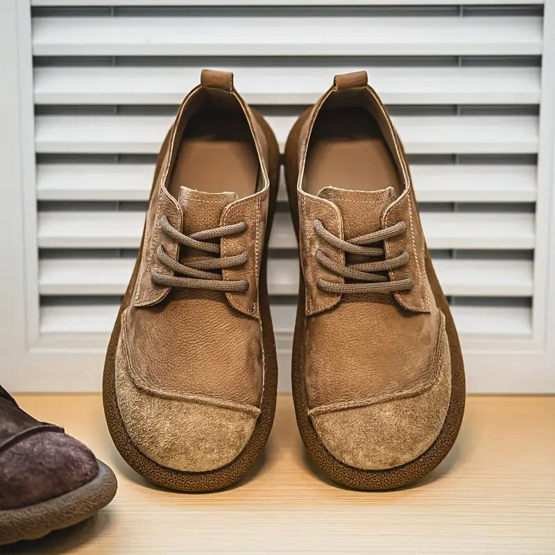 Hubert | Męskie skórzane buty ortopedyczne, klasyczne obuwie skórzane | Rokishi