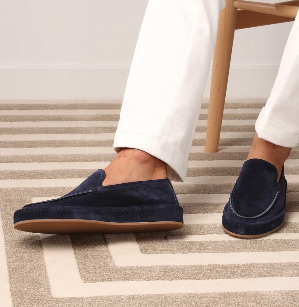 Zbigniew | Męskie wsuwane buty (slippery) z amortyzowaną podeszwą, styl smart-casual | Rokishi