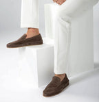 Zbigniew | Męskie wsuwane buty (slippery) z amortyzowaną podeszwą, styl smart-casual | Rokishi