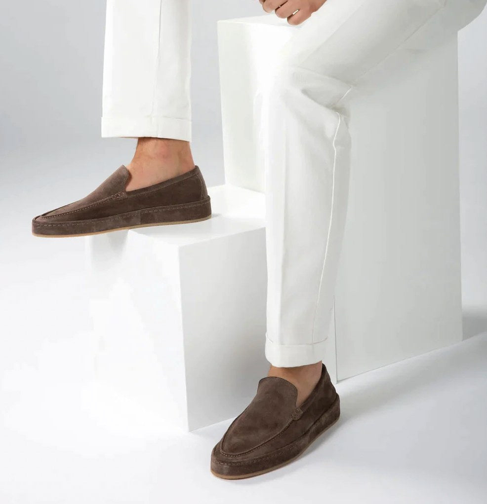 Zbigniew | Męskie wsuwane buty (slippery) z amortyzowaną podeszwą, styl smart-casual | Rokishi