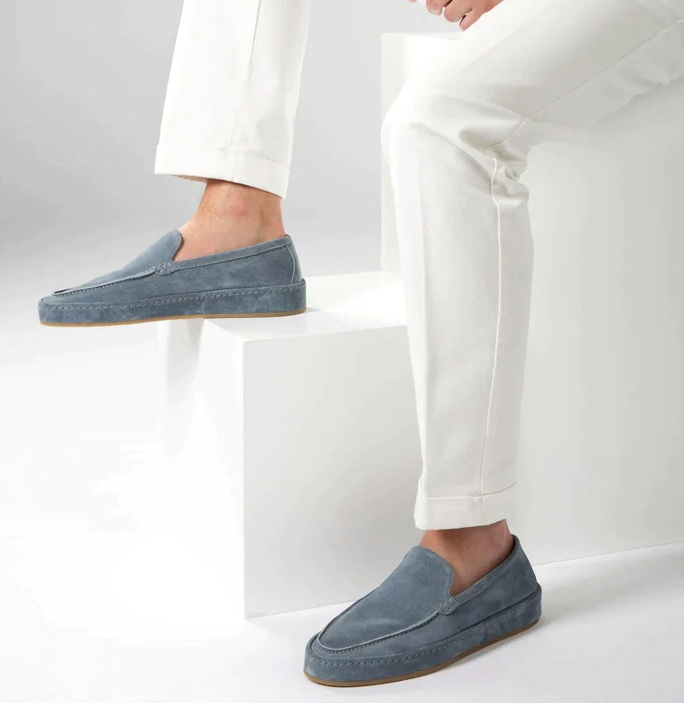 Zbigniew | Męskie wsuwane buty (slippery) z amortyzowaną podeszwą, styl smart-casual | Rokishi