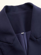 Jadwiga | Damska sukienka typu blazer z dekoltem w serek, elegancki model midi | Rokishi