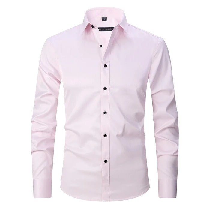 Bonifacy | Męska koszula biznesowa ze stretchem, niegniotący się model w stylu smart casual | Rokishi