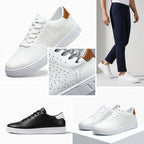 Amadeusz | Męskie sneakersy z perforowanej skóry, oddychające obuwie w stylu smart-casual | Rokishi