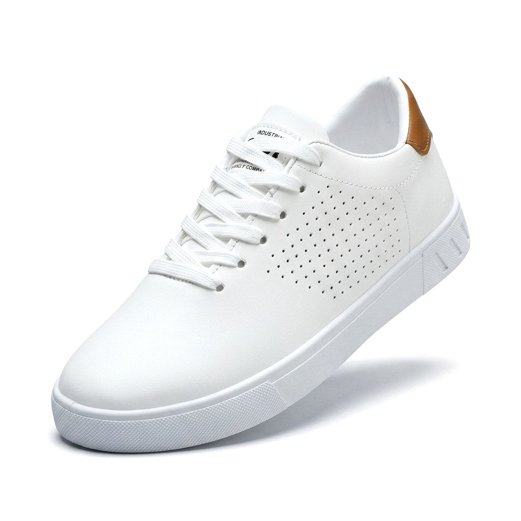 Amadeusz | Męskie sneakersy z perforowanej skóry, oddychające obuwie w stylu smart-casual | Rokishi