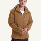 Harrison | Męska kurtka, z kapturem, z polarową podszewką | Rokishi | Khaki