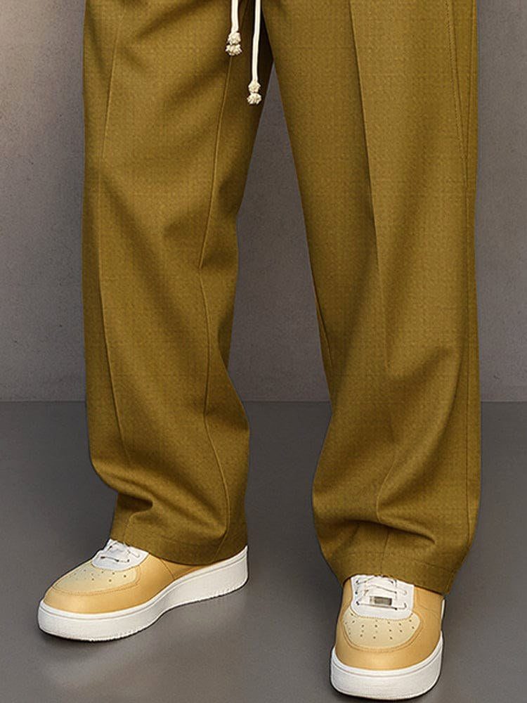 Nils | Męskie spodnie o prostym kroju, nowoczesne spodnie jogger | Rokishi | Khaki