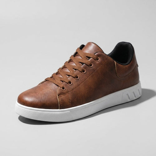 Albert | Męskie sneakersy o niskim profilu, sznurowane, z zaokrąglonym noskiem | Rokishi