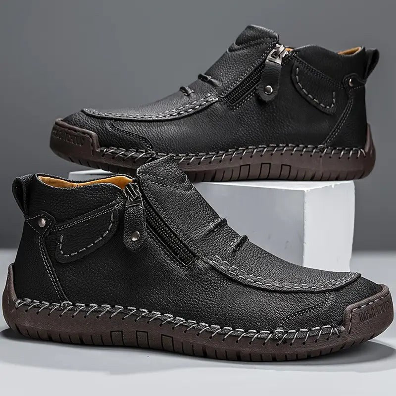 Fabian | Ergonomiczne męskie buty wsuwane, wygodne obuwie na co dzień | Rokishi