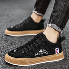 Igor | Męskie sneakersy sznurowane z pikowaną cholewką i masywną podeszwą | Rokishi