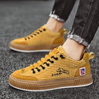 Igor | Męskie sneakersy sznurowane z pikowaną cholewką i masywną podeszwą | Rokishi