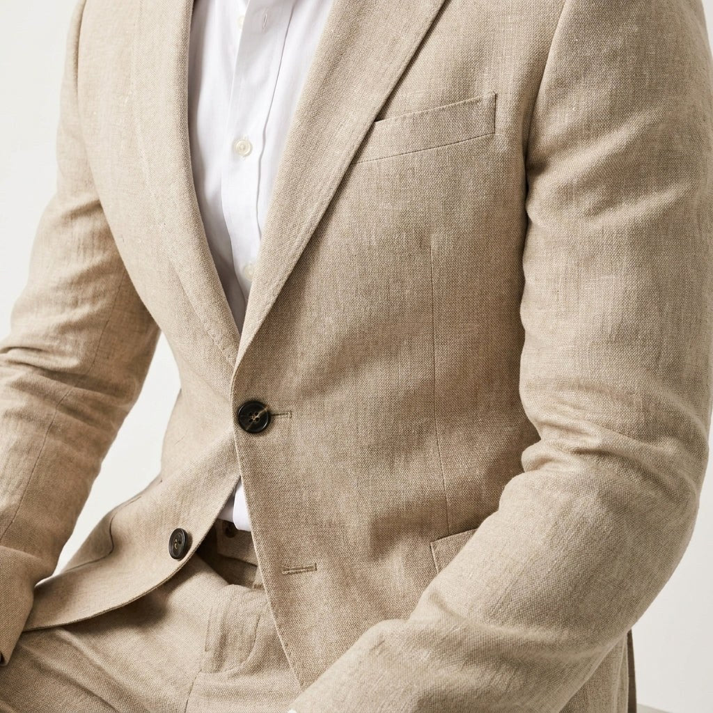 Ryszard | Męski garnitur o kroju slim fit, dopasowany zestaw dwuczęściowy | Rokishi