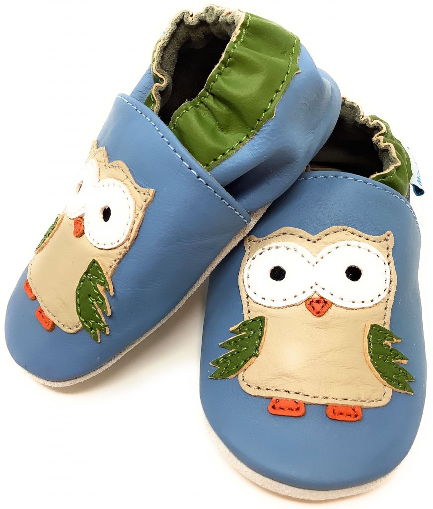 Oscar the Owl - Soft Leather Baby Shoes - Minifeet