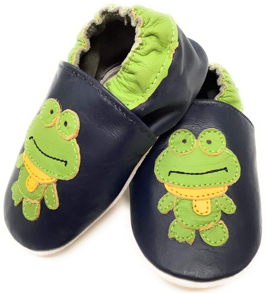 Frank the Frog - Soft Leather Baby Shoes - Minifeet