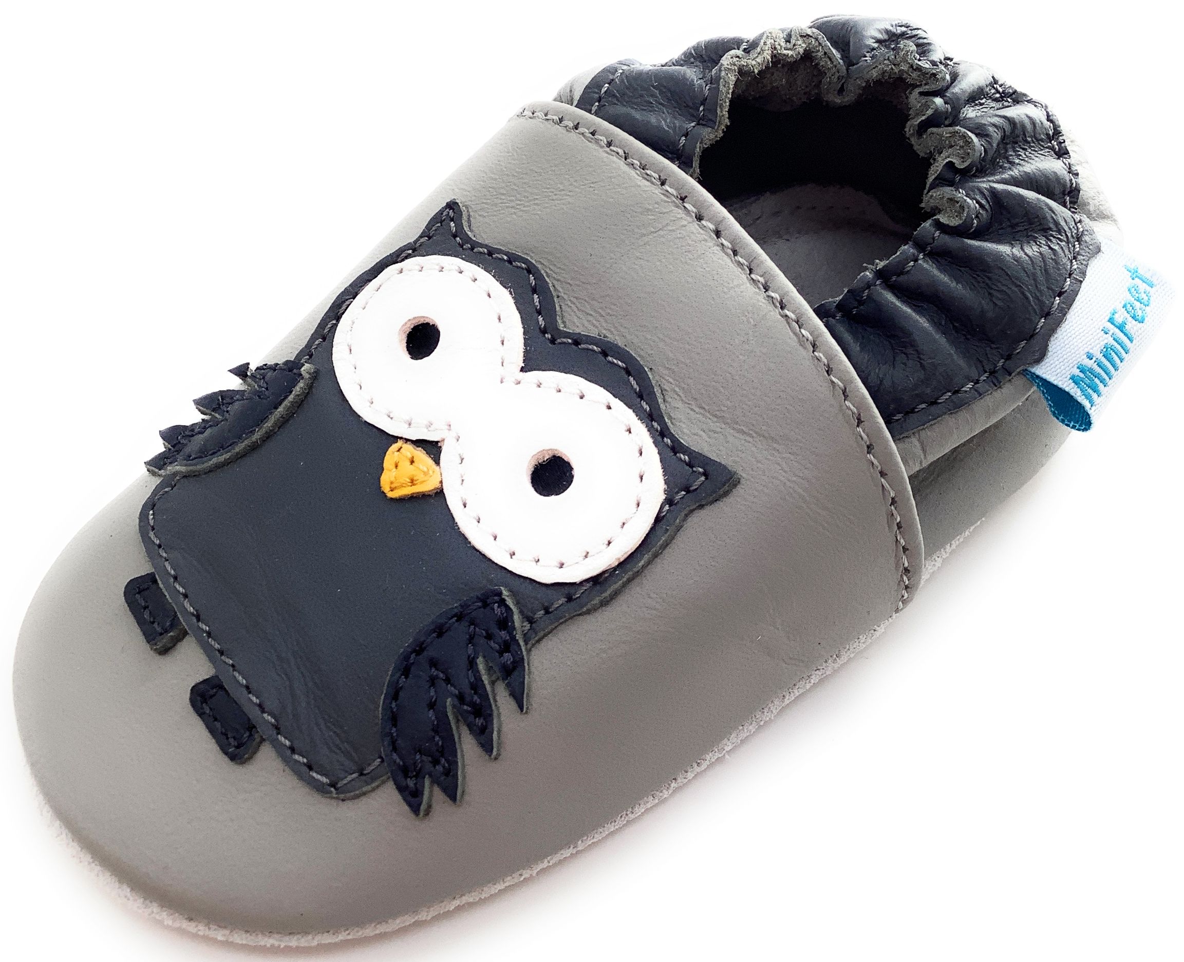 Toddler Shoes MiniFeet Soft Leather Baby Shoes Owl Shoes 0-6 Months to 4-5 Years 
