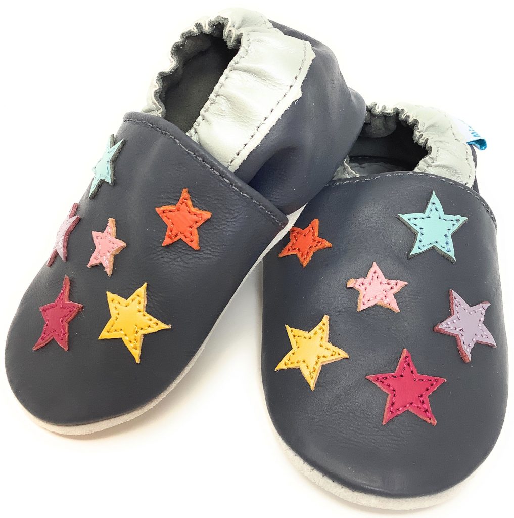 Twinkle Little Stars Soft Leather Baby Shoes Minifeet