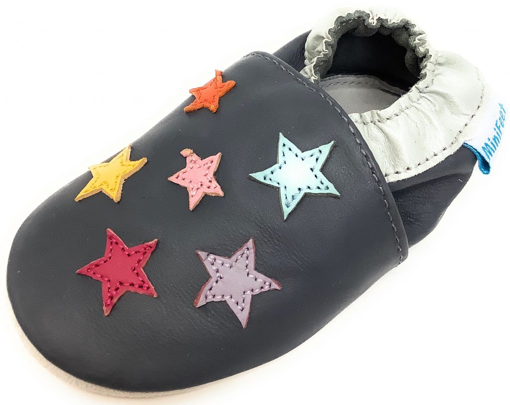 Twinkle Little Stars Soft Leather Baby Shoes Minifeet