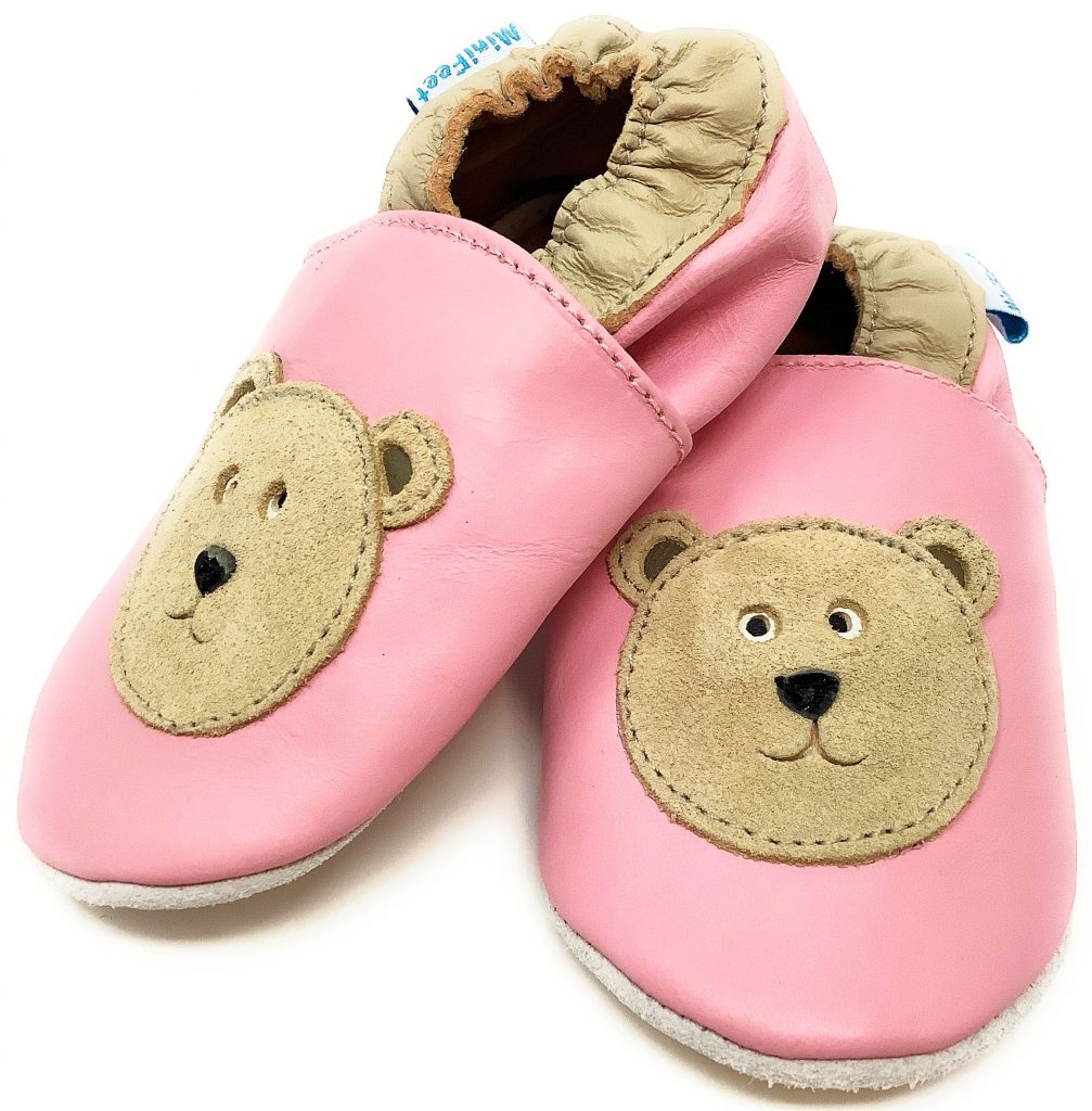 Betty the Bear - Soft Leather Baby Shoes - Minifeet