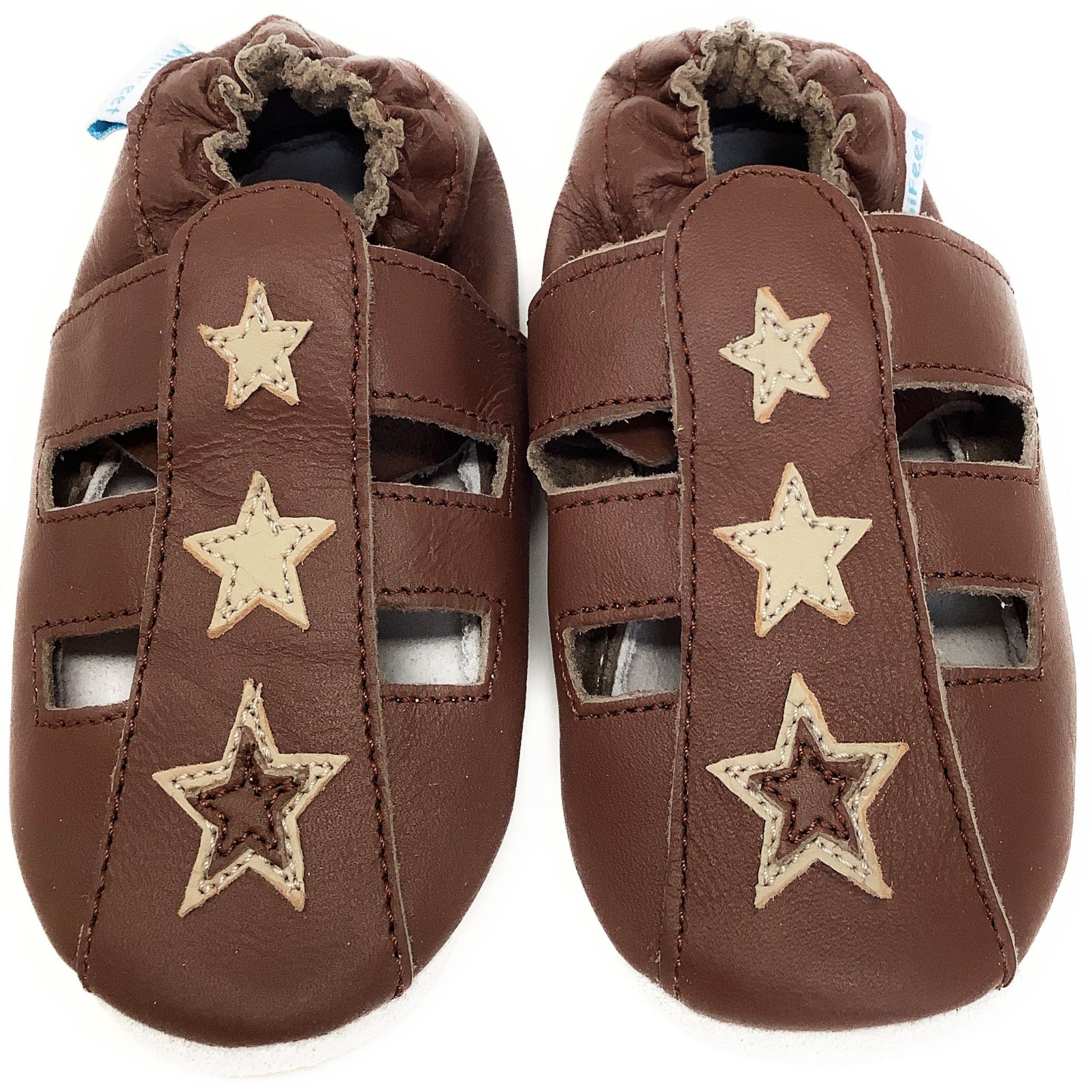 Boys Brown Sandal Soft Leather Baby Shoes Minifeet
