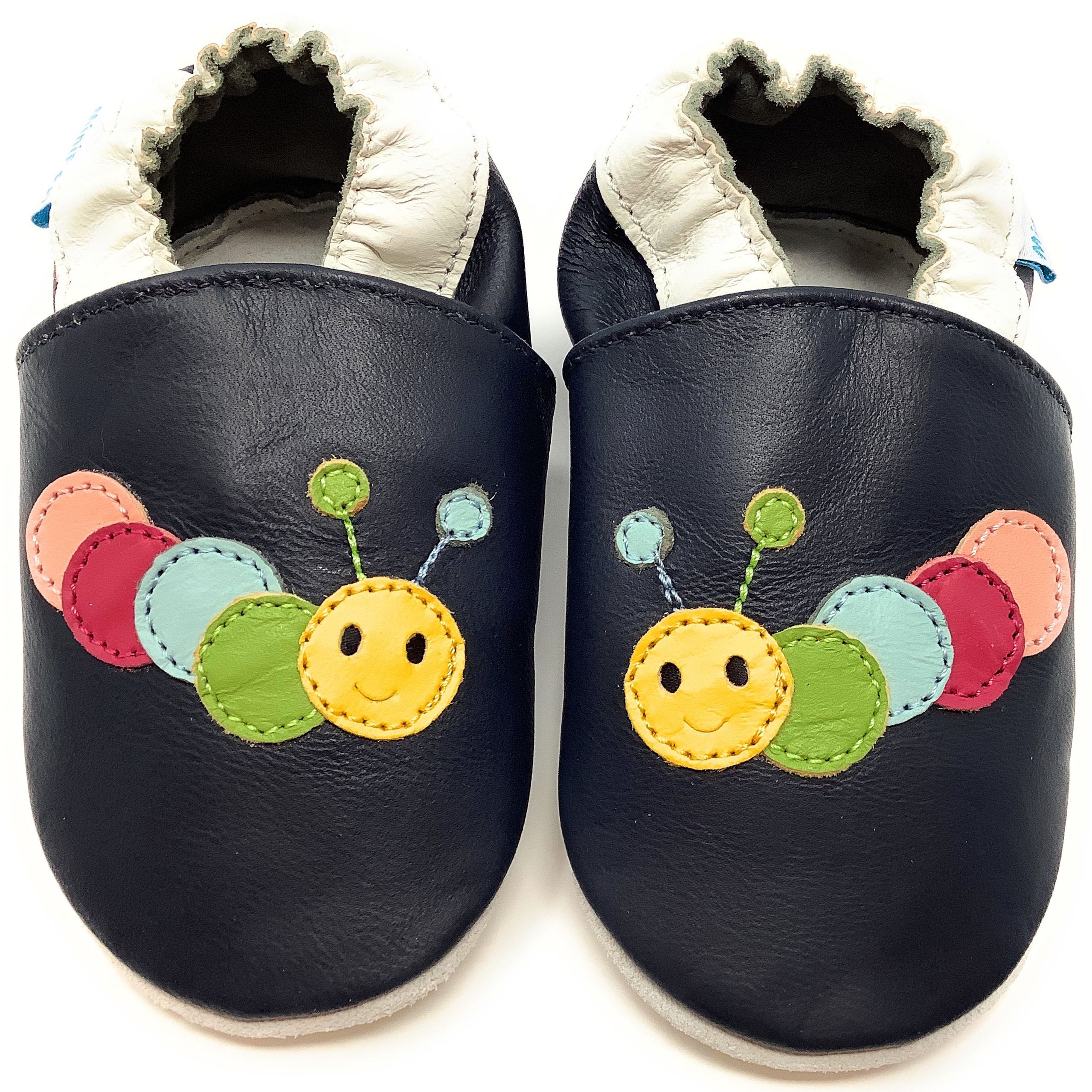 MINIFEET SOFT LEATHER BABY SHOES 0-6,6-12,12-18,18-24 Months & 2-3 Years OWLS 